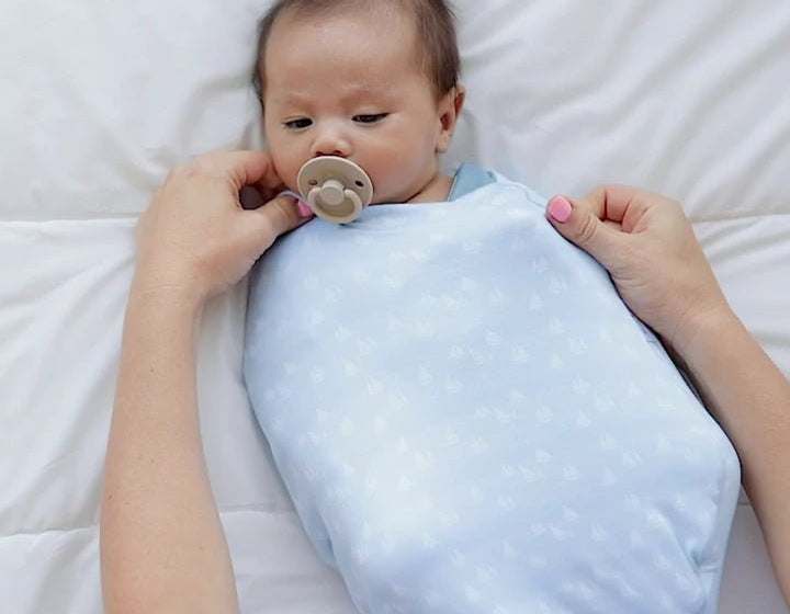 Classic brushed long sleeve newborn essentials bundle in sailboat shores design.
