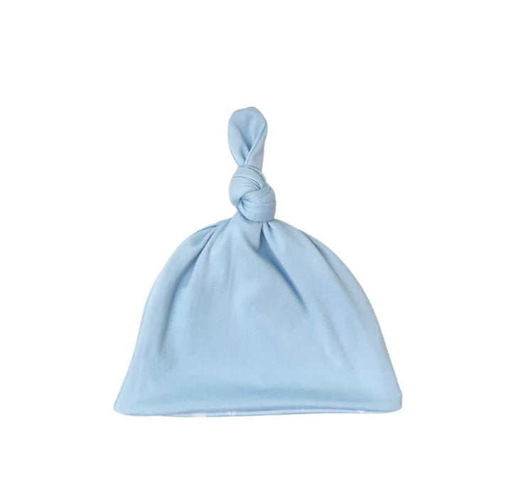 Reversible baby beanie featuring the Sailboat Shores print with cozy classic brushed softness.