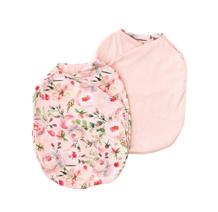 Reversible baby cocoon swaddle blanket for newborns.