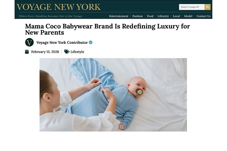 Mama Coco® Featured in Voyage NY: Redefining Luxury Babywear for New Parents