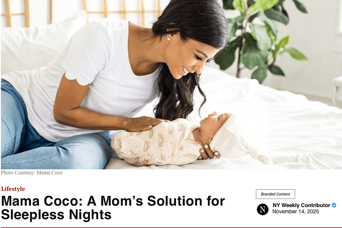 Mama Coco Featured in New York Weekly: A Mom’s Solution for Sleepless Nights