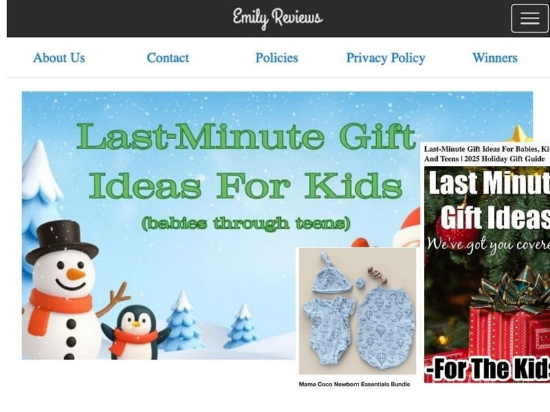 Mama Coco’s Newborn Essentials Bundle Featured as a Top Last-Minute Holiday Gift