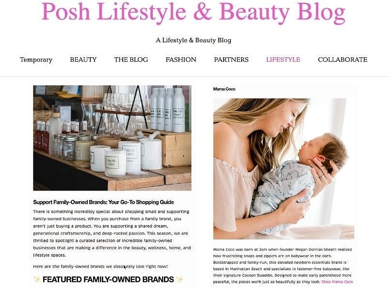 Mama Coco Named a Favorite Family-Owned Brand by Posh Lifestyle & Beauty Blog - Mama Coco