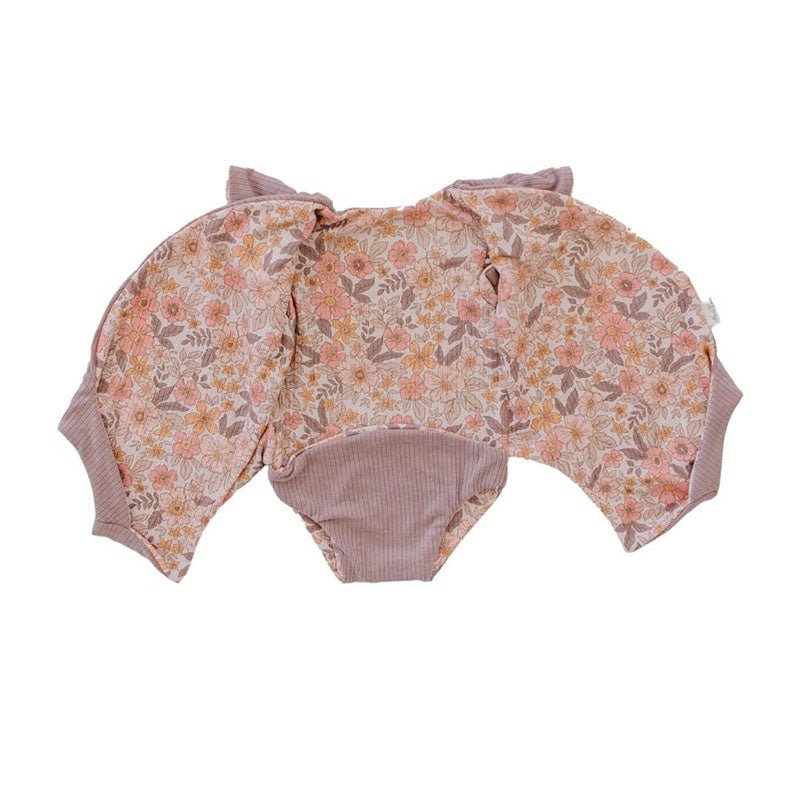 FLUTTER SLEEVE WINGED BODYSUIT - Mama Coco