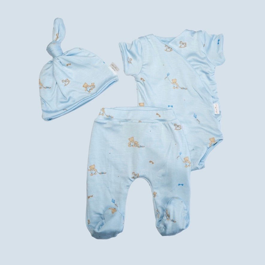 SHORT SLEEVE ONESIE OUTFIT BUNDLE in Silky Modal