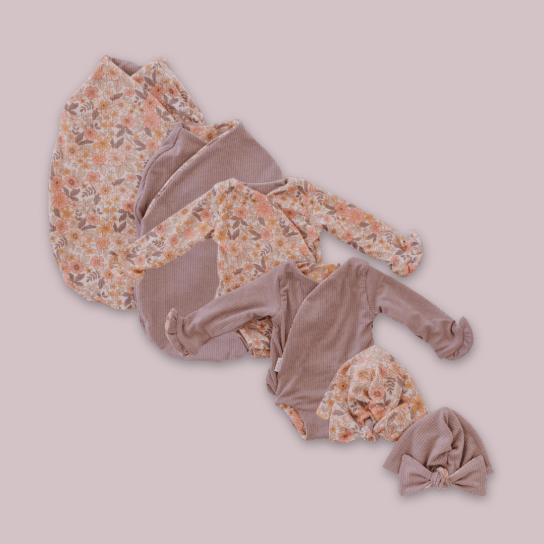 LONG SLEEVE NEWBORN ESSENTIALS BUNDLE - Mama Coco