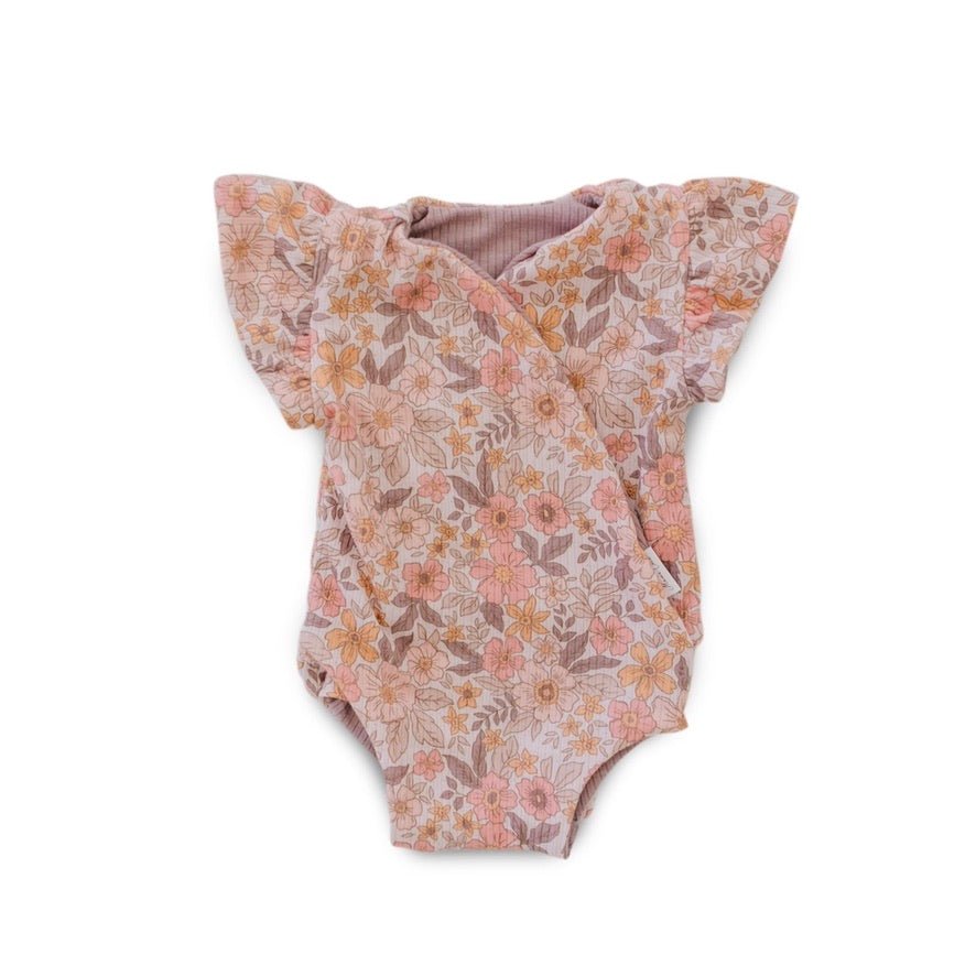 FLUTTER SLEEVE WINGED BODYSUIT - Mama Coco