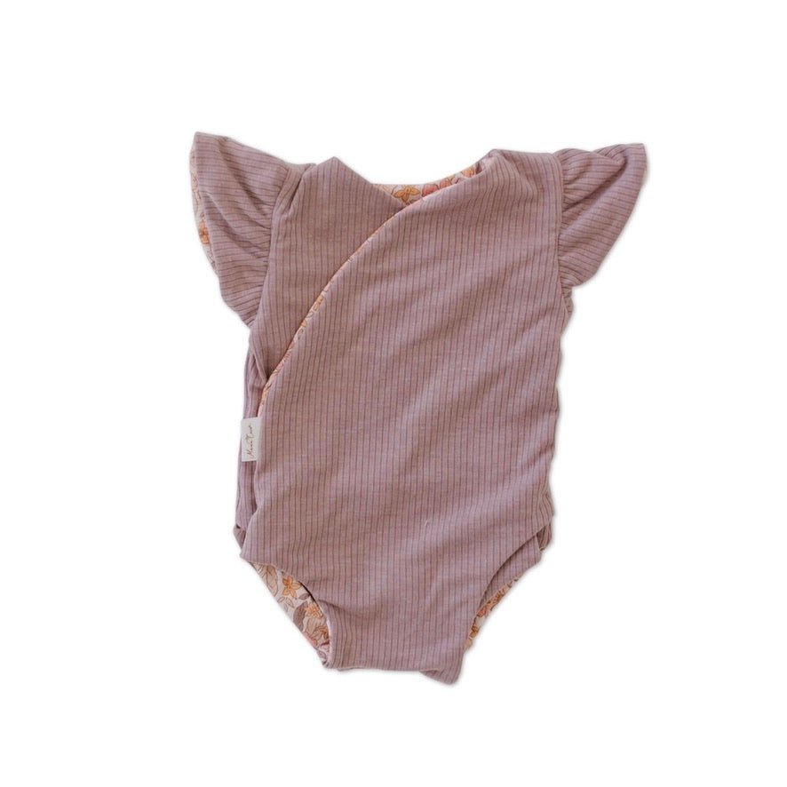 FLUTTER SLEEVE WINGED BODYSUIT - Mama Coco