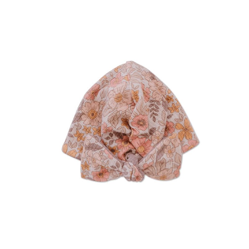 RUCHED BEANIE WITH BOW - Mama Coco