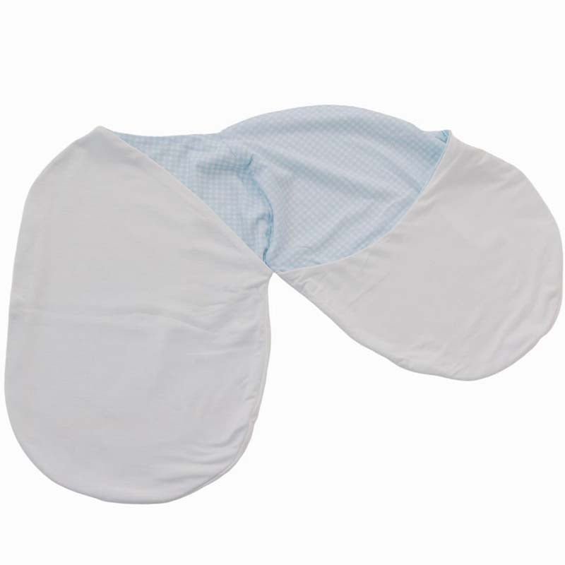 Wrap your baby in a Baby Blue Gingham Cocoon swaddle blanket for newborns in Silky Modal fabric styles.