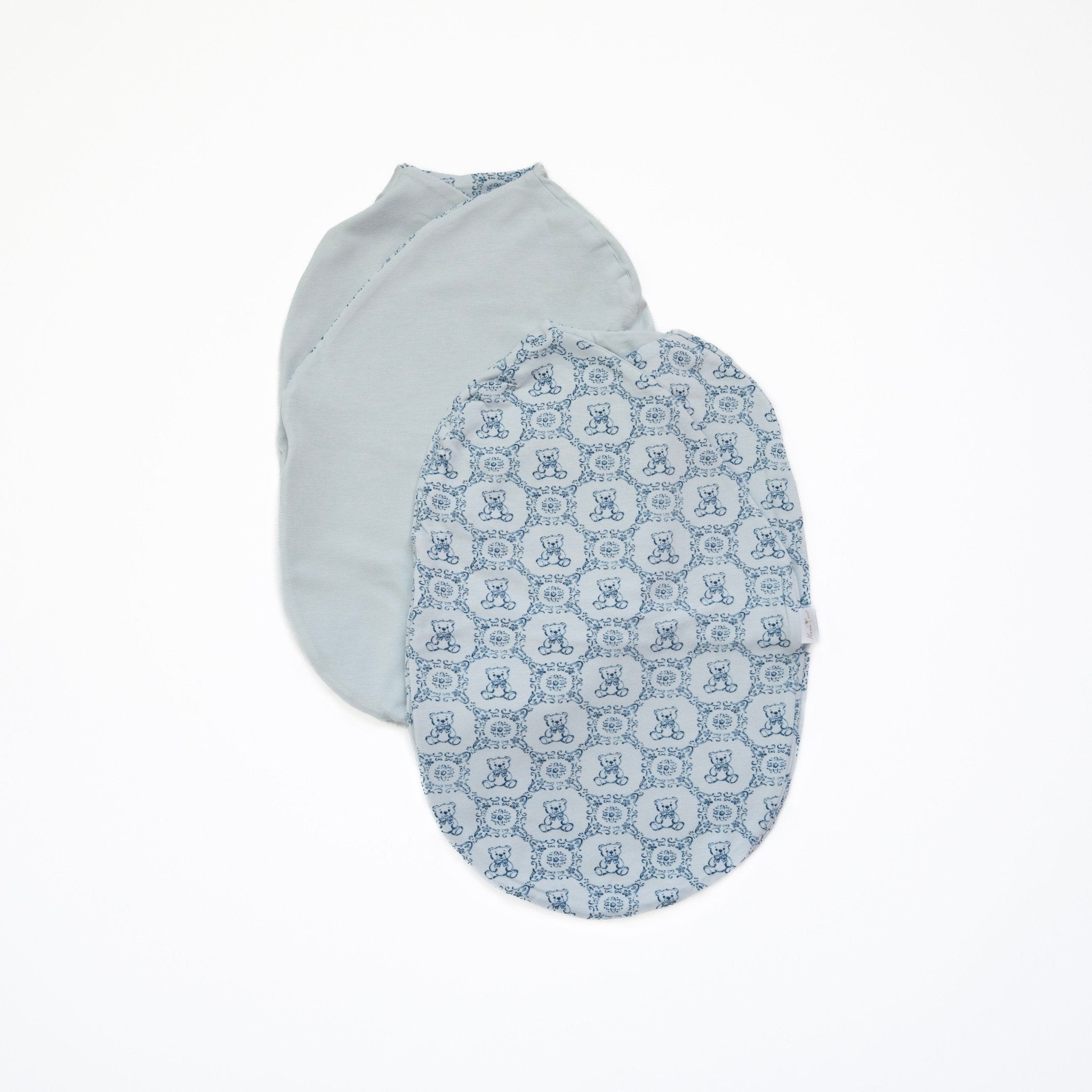 Teddy tiles design baby cocoon swaddle.