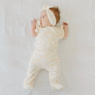 Bitty Blooms baby footie pants crafted from silky modal fabric for everyday comfort.