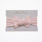 Our bamboo cotton baby headwrap in dainty dots design.