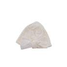 Cozy Bitty Blooms ruched baby beanie accented with a beautiful bow.