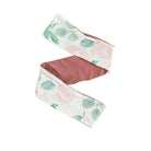 Blushing Eucalyptus headwrap for babies, featuring a stylish bow detail.
