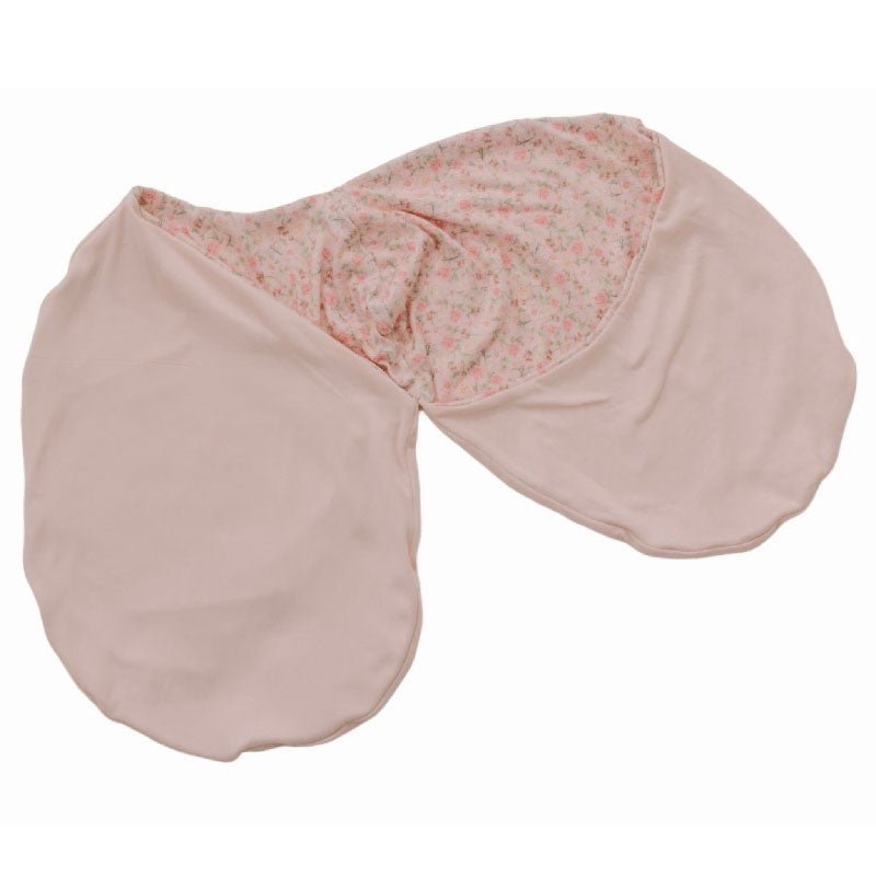 Newborn baby cocoon swaddle featuring Dusty Roses design  Silky Modal fabric.