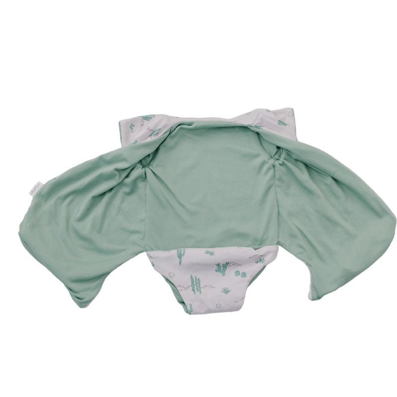 Desert Sunsets reversible short-sleeve winged bodysuit designed with soft classic brushed fabric.