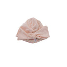 Reversible Classic brushed fabric makes this Dusty Roses ruched baby beanie with bow soft for everyday wear.