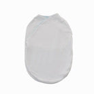 Elegant Baby Blue Gingham Cocoon swaddle blanket in Silky Modal fabric styles.