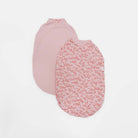 Cocoon swaddle baby blanket in Silky Modal fabric styles featuring the Bitty Pink Blooms print.