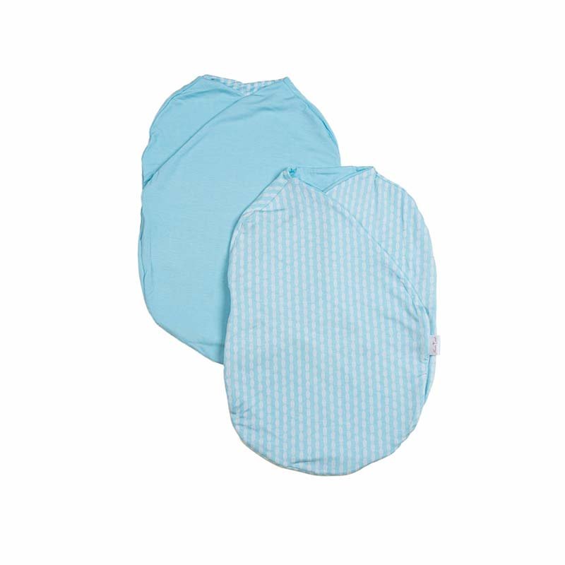 Cocoon swaddle baby blanket in Silky Modal fabric styles featuring the Lil Surfer design.