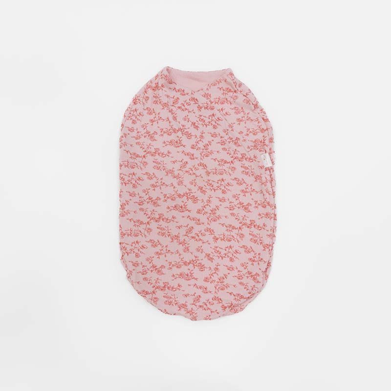 Cocoon swaddle baby blanket in Silky Modal fabric styles inspired by Bitty Pink Blooms florals.