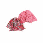 Soft classic brushed ruched baby beanie with bow in the Flower Power design for newborn comfort.