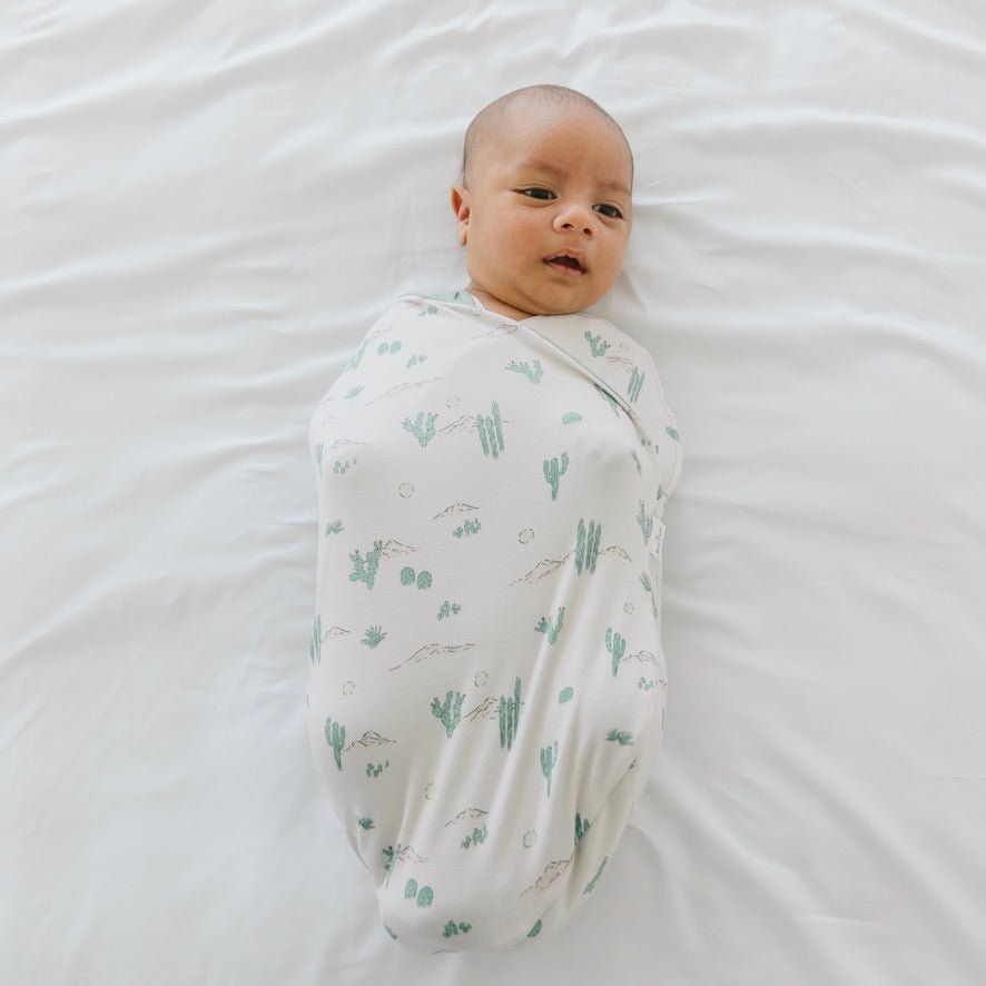 Desert Sunsets design baby cocoon swaddle.