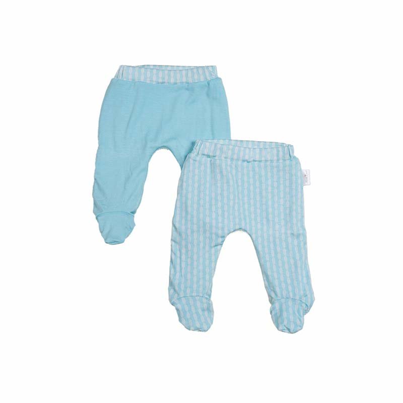 Lil Surfer baby footie pants made with breathable bamboo organic cotton fabric.