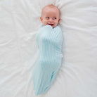 Lil Surfer cocoon swaddle baby blanket in Silky Modal fabric styles with coastal-inspired charm.