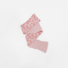 Headwrap with bow crafted in soft Bitty Pink Blooms design silky modal fabric.