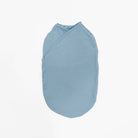 Dotted Blues styling enhances this Cocoon swaddle baby blanket in Silky Modal fabric styles.