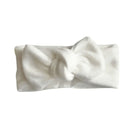 Sweet baby headwrap with bow, made from ultra-soft Plush Perfection fabric.