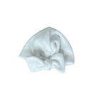 Ruched beanie with bow crafted in soft Plush Perfection design Plush Dream fabric.