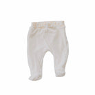 Reversible baby footie pants designed in silky modal fabric featuring our Bitty Blooms design.