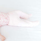 Ultra-soft bamboo cotton baby footie pants in our adorable whimsical garden design.