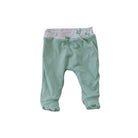 Reversible cozy baby footie pants in bamboo cotton fabric with an adorable Desert Sunsets pattern.