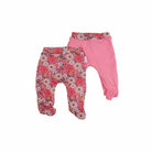 Flower Power baby footie pants crafted from bamboo cotton fabric for maximum comfort.