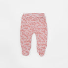 Silky modal baby footie pants featuring the charming Bitty Pink Blooms design.