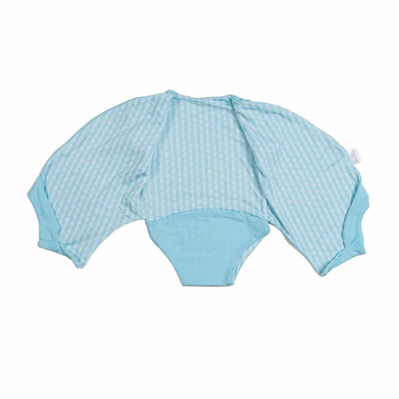 Lil Surfer design winged bodysuit for babies in silky modal fabric.