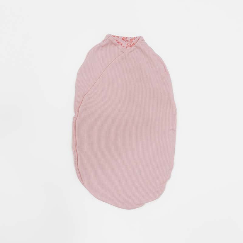 Bitty Pink Blooms newborn swaddle blanket crafted in silky modal fabric.