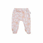 Baby footie pants crafted from a soft bamboo cotton fabric featuring the Sweet Lily print.