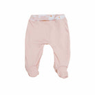 Reversible Sweet Lily print baby footie pants created from premium bamboo cotton material.