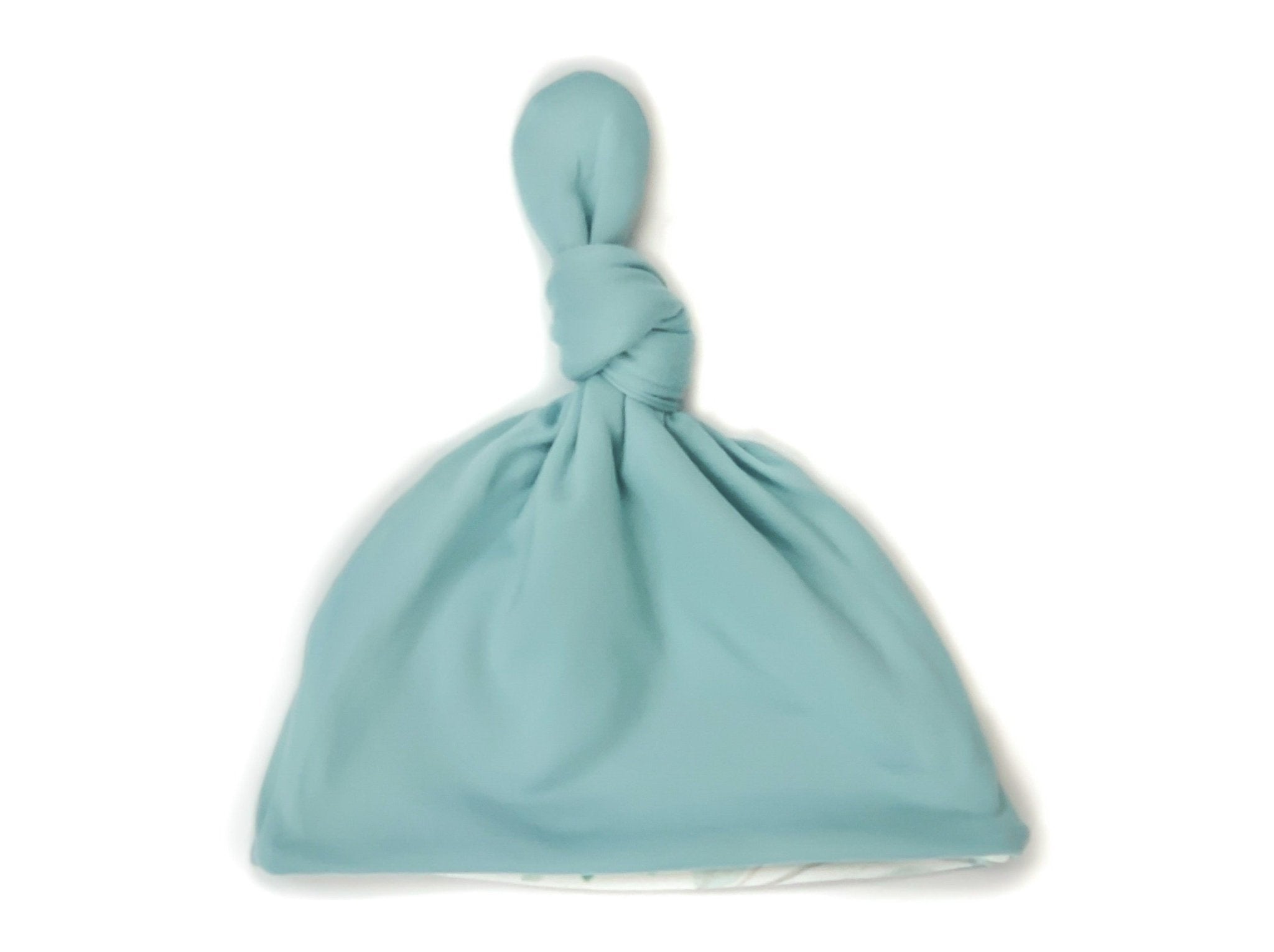 Saged Eucalyptus reversible baby beanie made with classic brushed fabric for soft everyday wear.