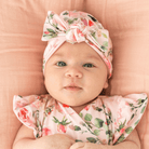 Headband & bow set in peachy lilac design.