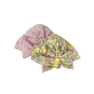Soft classic brushed ruched baby beanie with bow in the Pink Lemonade design for newborn comfort.