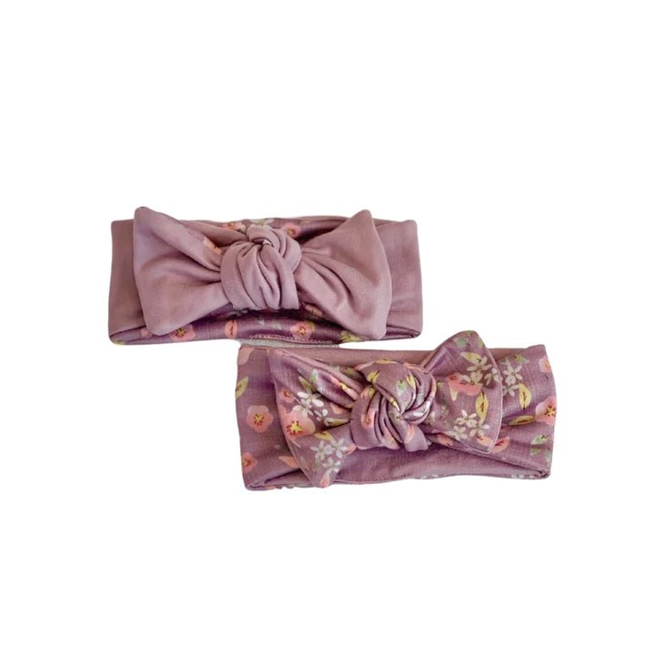 Sweet headwraps with bows made from ultra-soft classic brushed fabric.