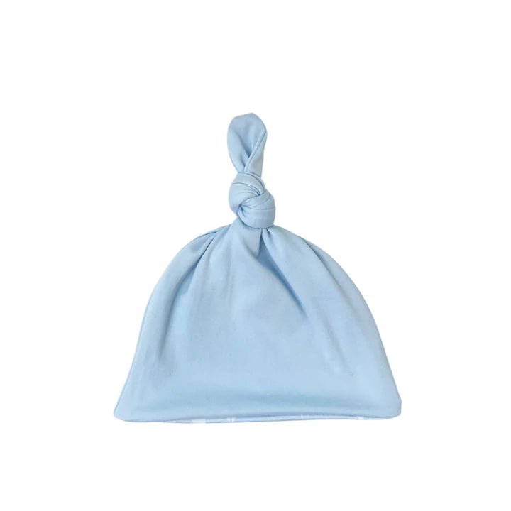 Reversible baby beanie featuring the Sailboat Shores print with cozy classic brushed softness.